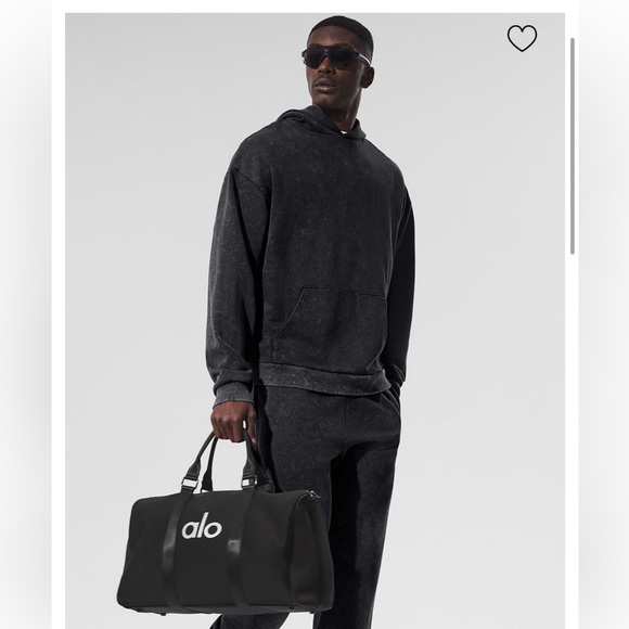 ALO Yoga Chill Vintage Wash Hoodie - Black Wash - Picture 9 of 9